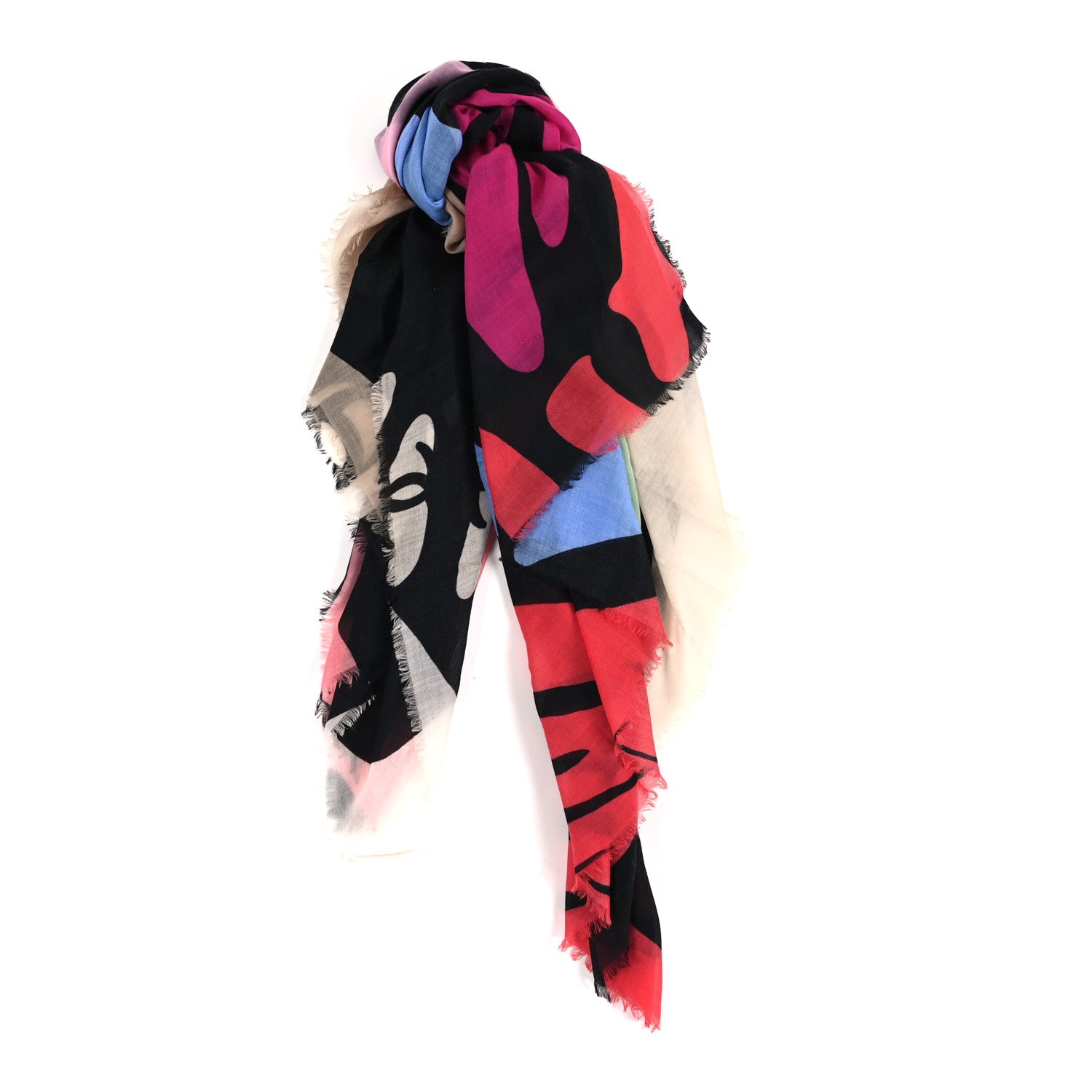 Chanel Cashmere CC Logo Scarf Multicolor 1 of 3
