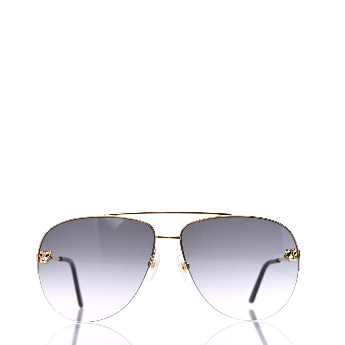 Santos de Cartier Aviator Sunglasses CT0065S Gold Black
