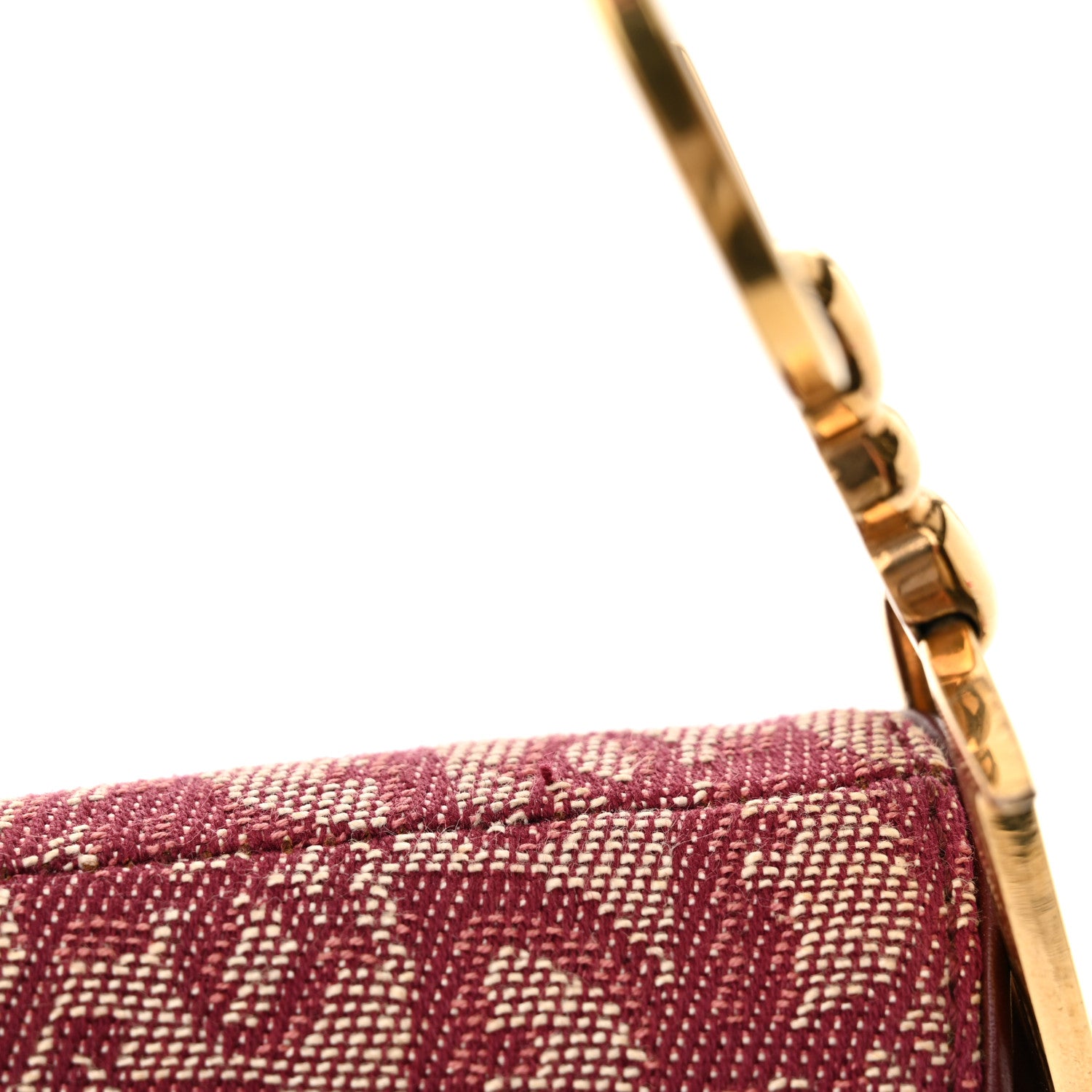 Christian Dior Monogram Saddle Bag Burgundy 13 of 14