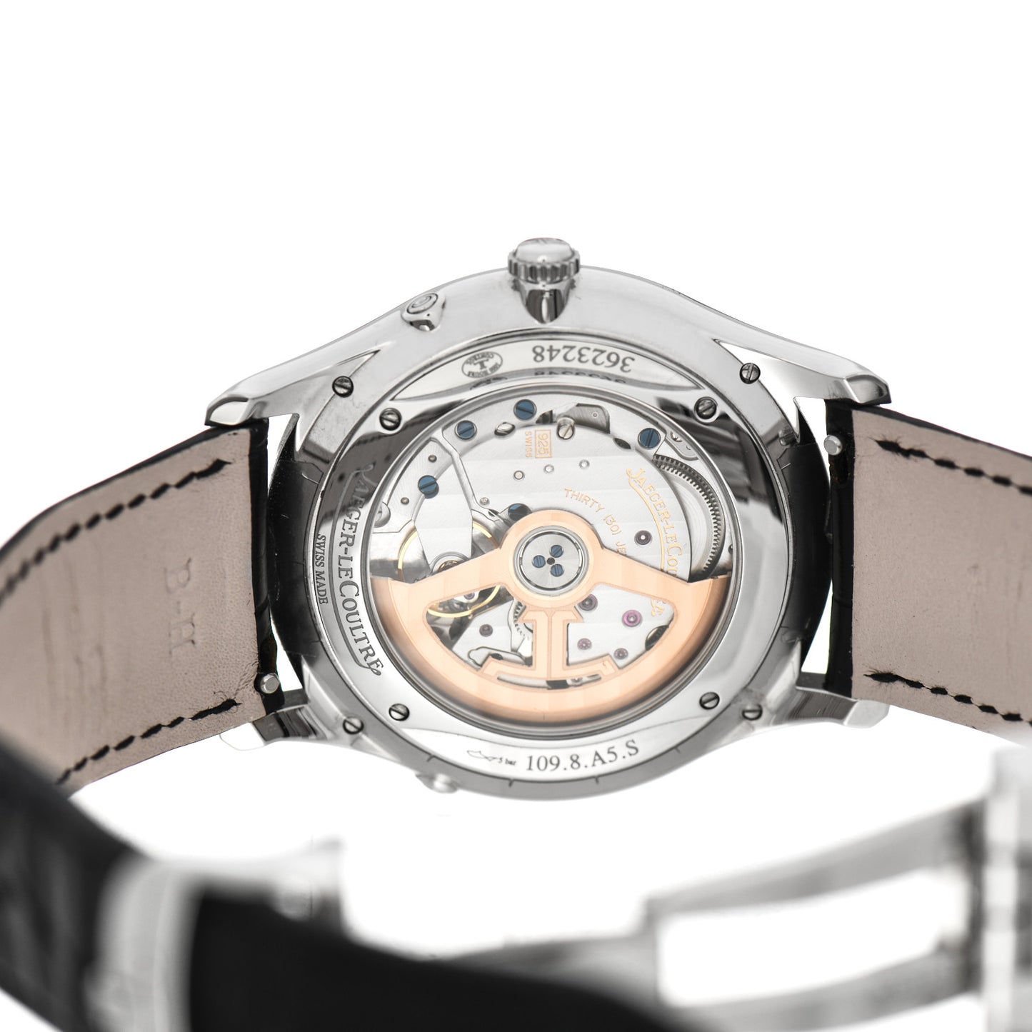 Stainless Steel Alligator 39mm Master Ultra Thin Moon Automatic Watch Q1368430