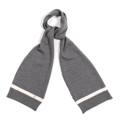 Gucci Wool Newporte Long Scarf Graphite Ivory 1 of 3