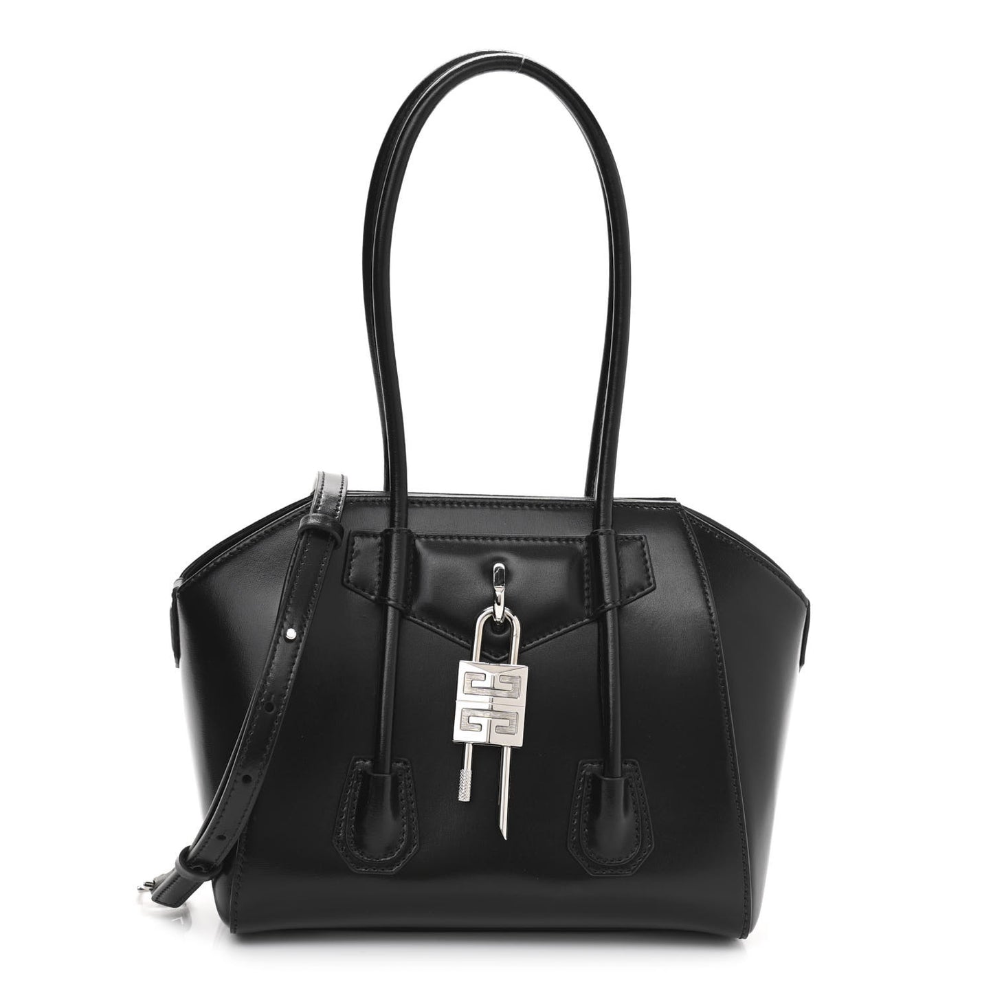 Box Calfskin Mini Lock Antigona Black
