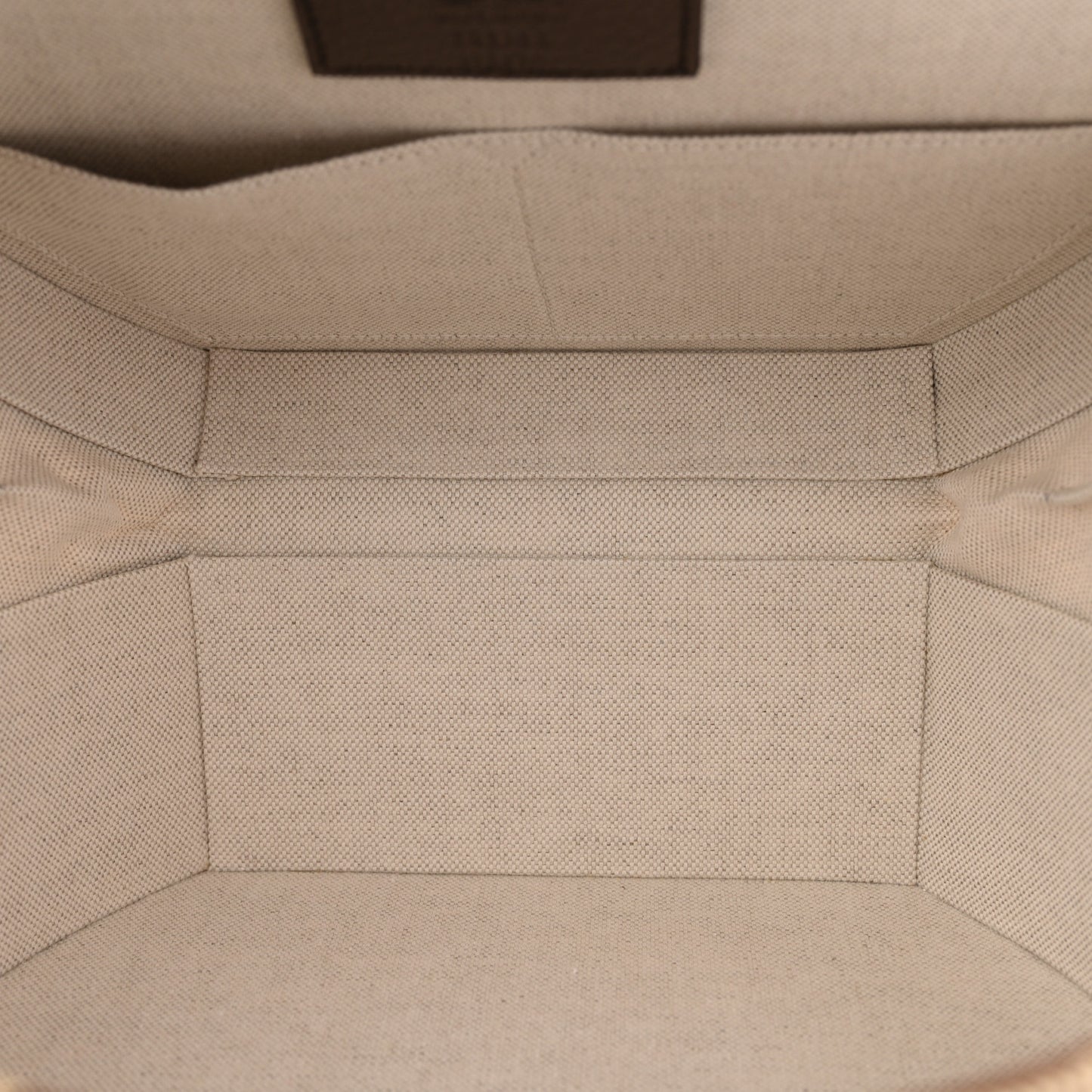 Monogram Jumbo GG Textured Dollar Calfskin Web Mini Savoy Hat Box Camel Ebony New Acero