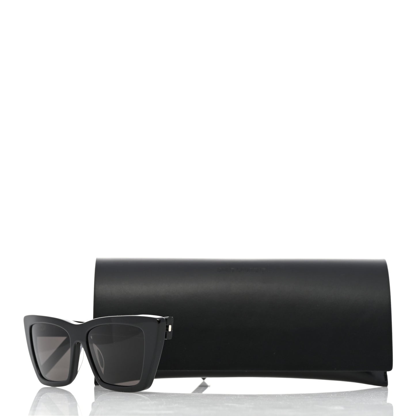 Mica SL 276 Acetate Cat Eye Sunglasses Black
