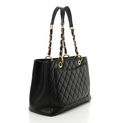 Chanel Caviar Quilted Grand Shopping Tote GST Black 3 of 12