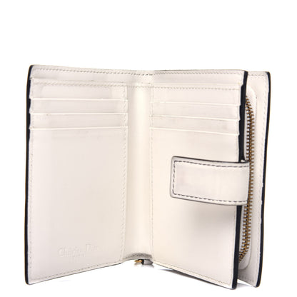 Christian Dior Lambskin Cannage Studded Lady Dior Eden Wallet White 5 of 18