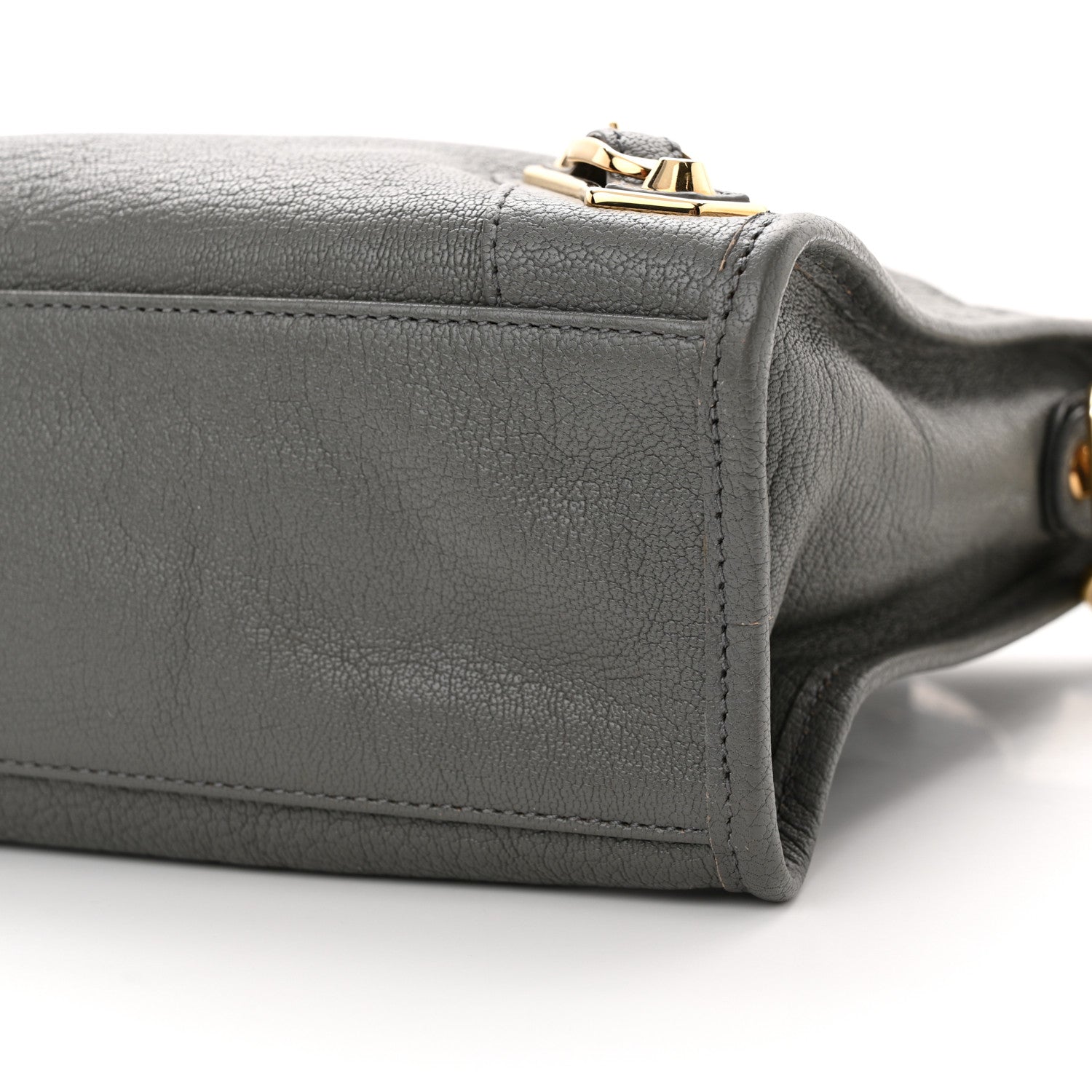 Balenciaga Chevre Gold Metallic Edge Hardware S City Gris Acier 11 of 13