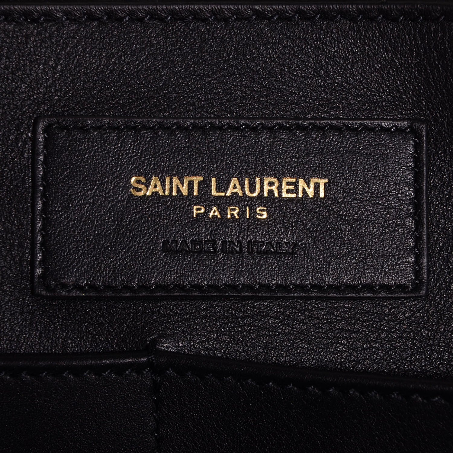 Saint Laurent Smooth Calfskin Medium Monogram Cabas Black 6 of 8