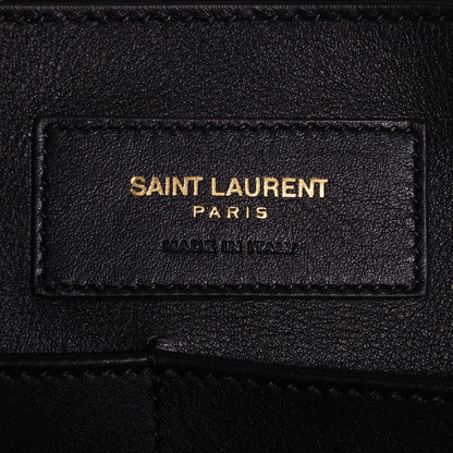 Saint Laurent Smooth Calfskin Medium Monogram Cabas Black 6 of 8