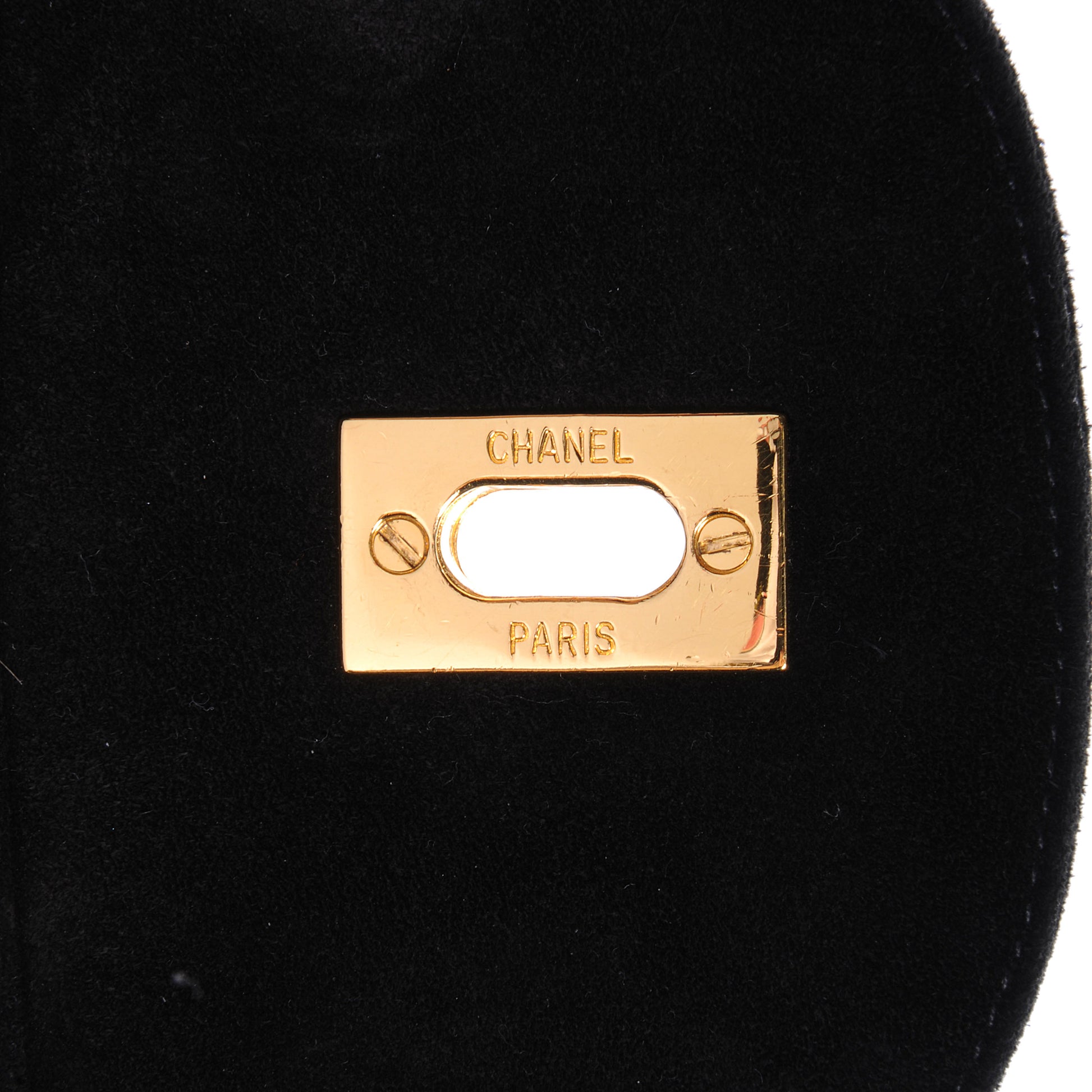 Chanel Suede Quilted XL Weekender Bag Black 8 of 8