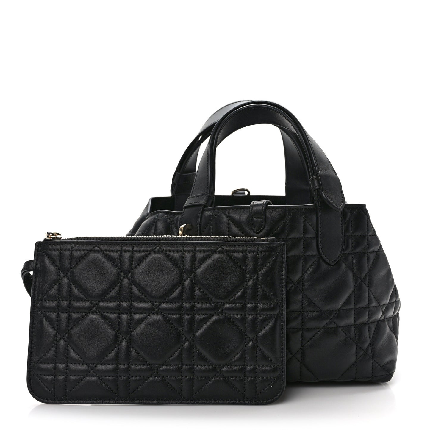Calfskin Macrocannage Small Toujours Black
