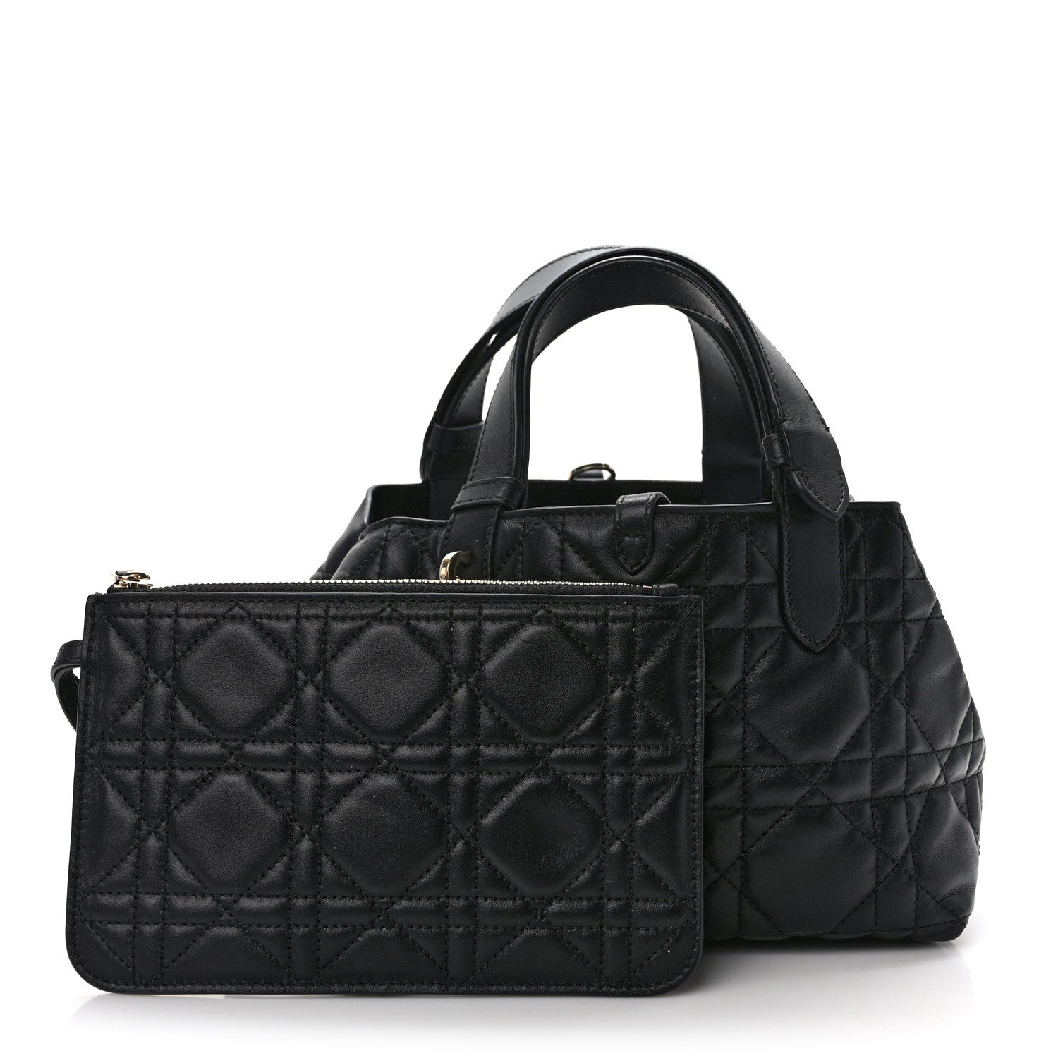 Christian Dior Calfskin Macrocannage Small Toujours Black 3 of 11