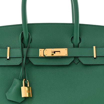 Hermes Taurillon Novillo Birkin 30 Vert Vertigo 7 of 9