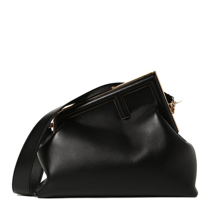 Fendi Shiny Nappa Medium Fendi First Black 1 of 14