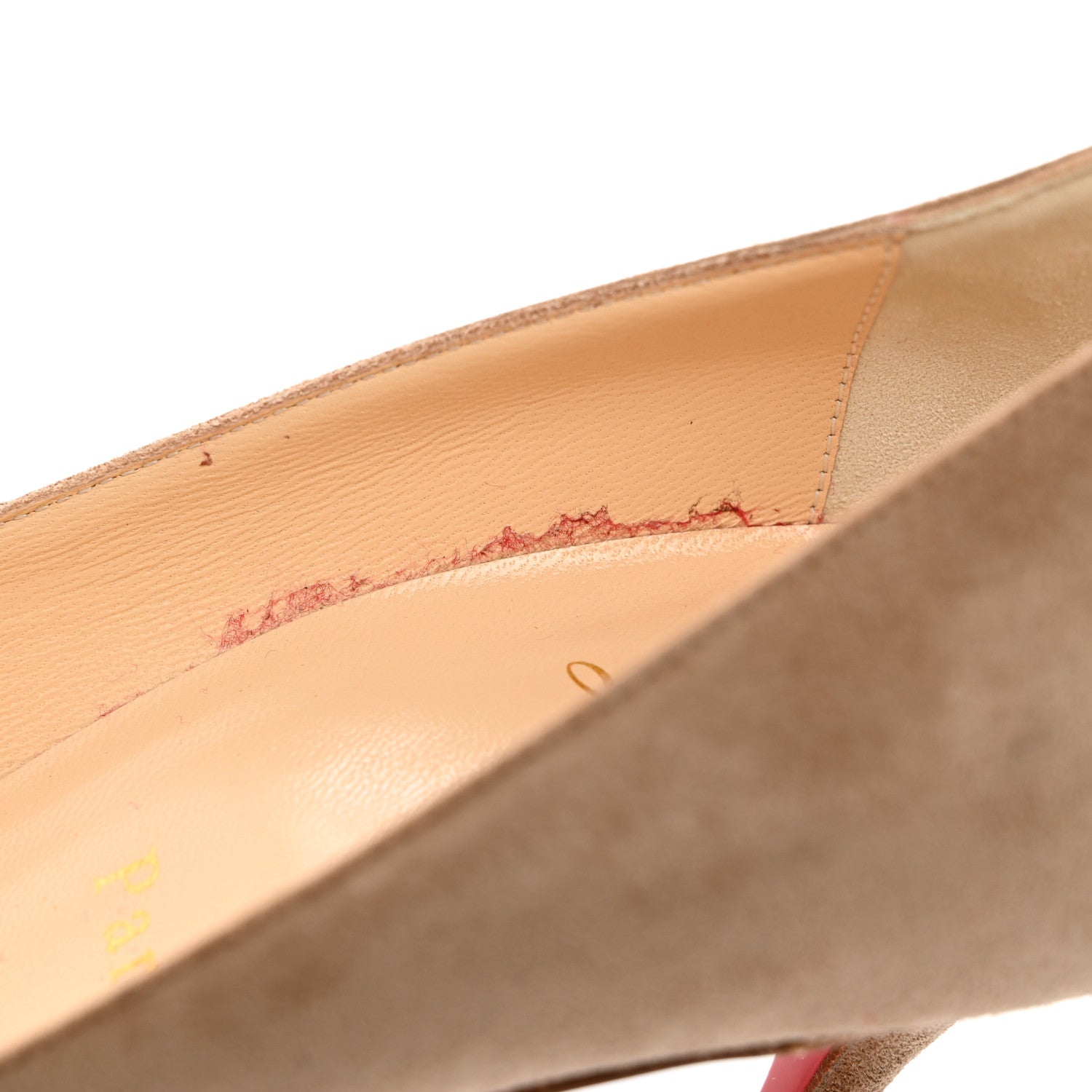 Christian Louboutin Veau Velours Decoltish 85 Pumps 35.5 Cappuccino 9 of 9