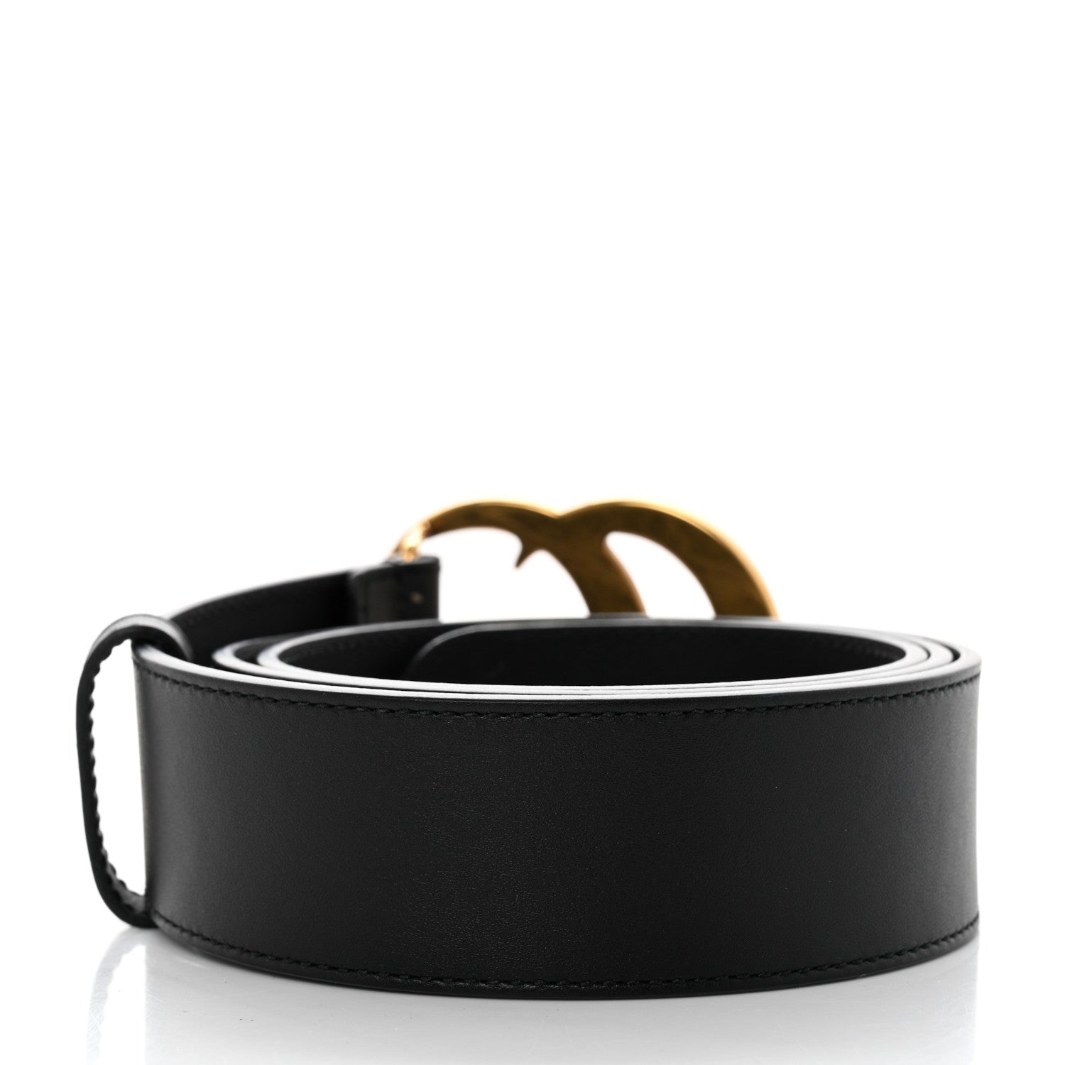 Gucci Calfskin Double G 40mm Belt 85 34 Black 2 of 8