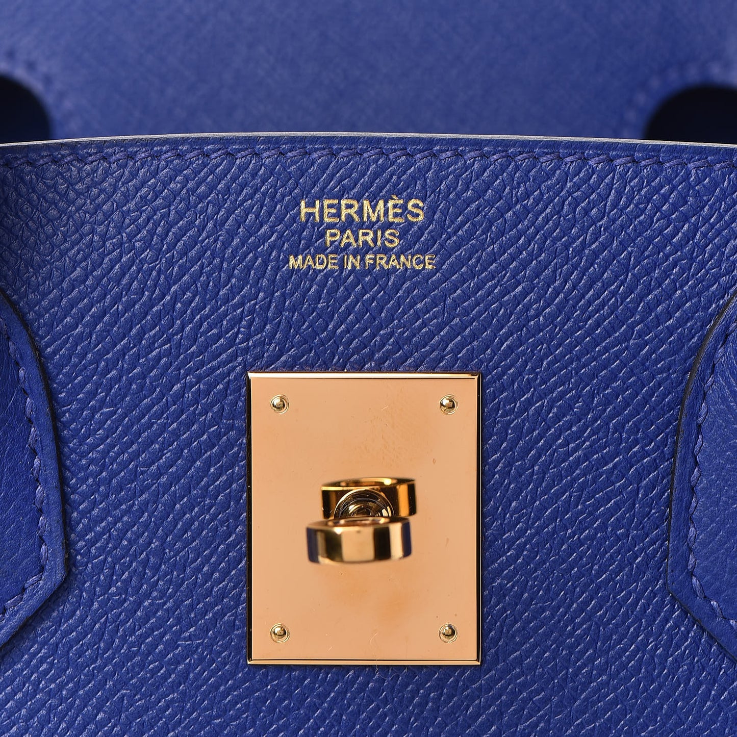 Epsom Birkin 30 Bleu Electrique