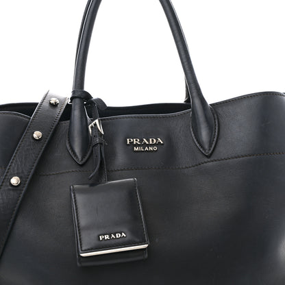 Prada City Calf Tote Black 8 of 14