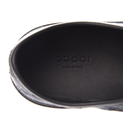 Gucci GG Monogram Calfskin Womens Low Top Sneakers 41 Piombo Black 7 of 7