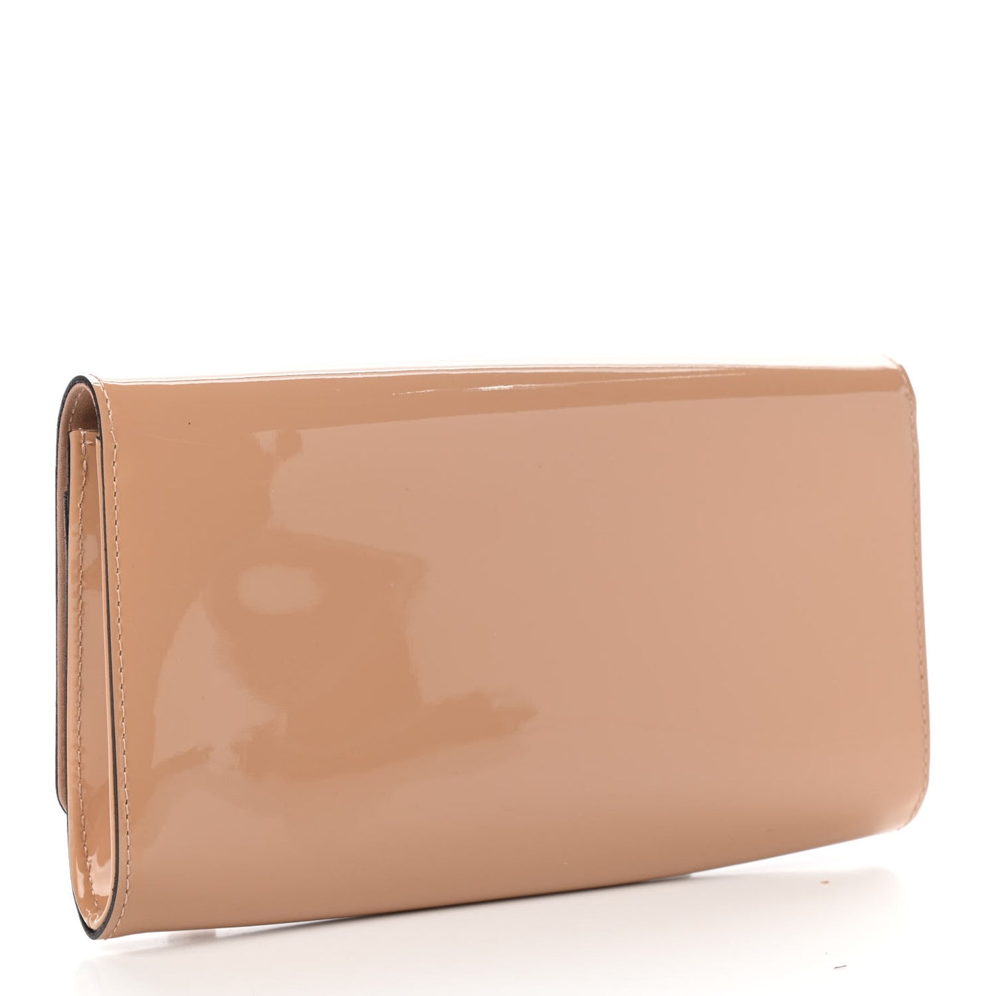 Patent Louise Clutch Nude