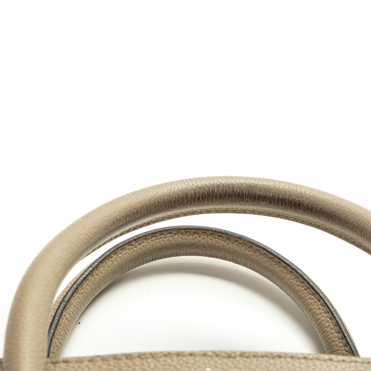 Celine Drummed Calfskin Mini Luggage Dune 9 of 11