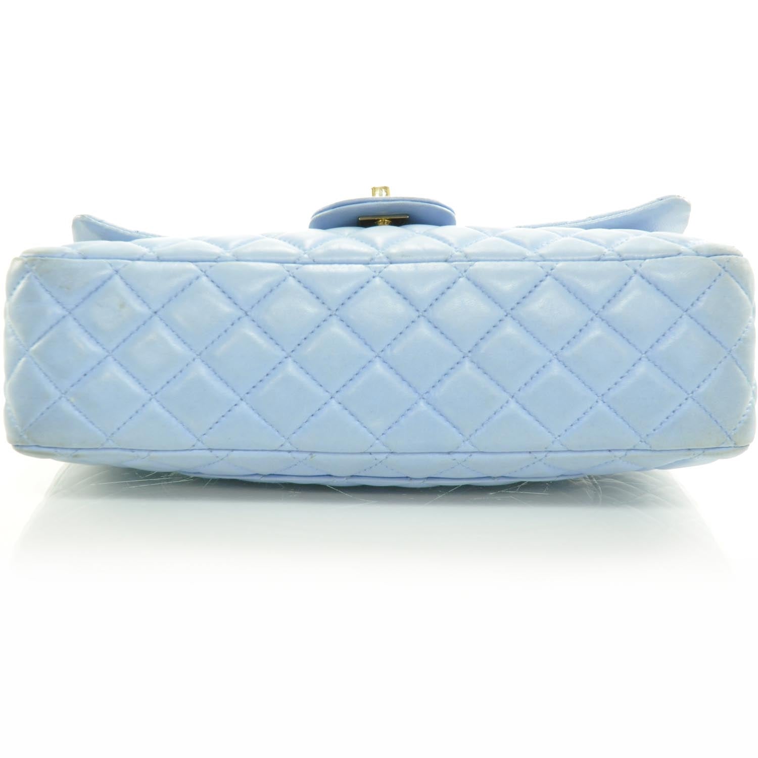 Chanel Lambskin Valentine Charms Medium Flap Baby Blue 5 of 11