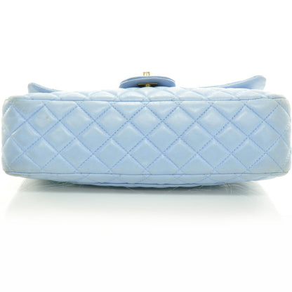 Chanel Lambskin Valentine Charms Medium Flap Baby Blue 5 of 11