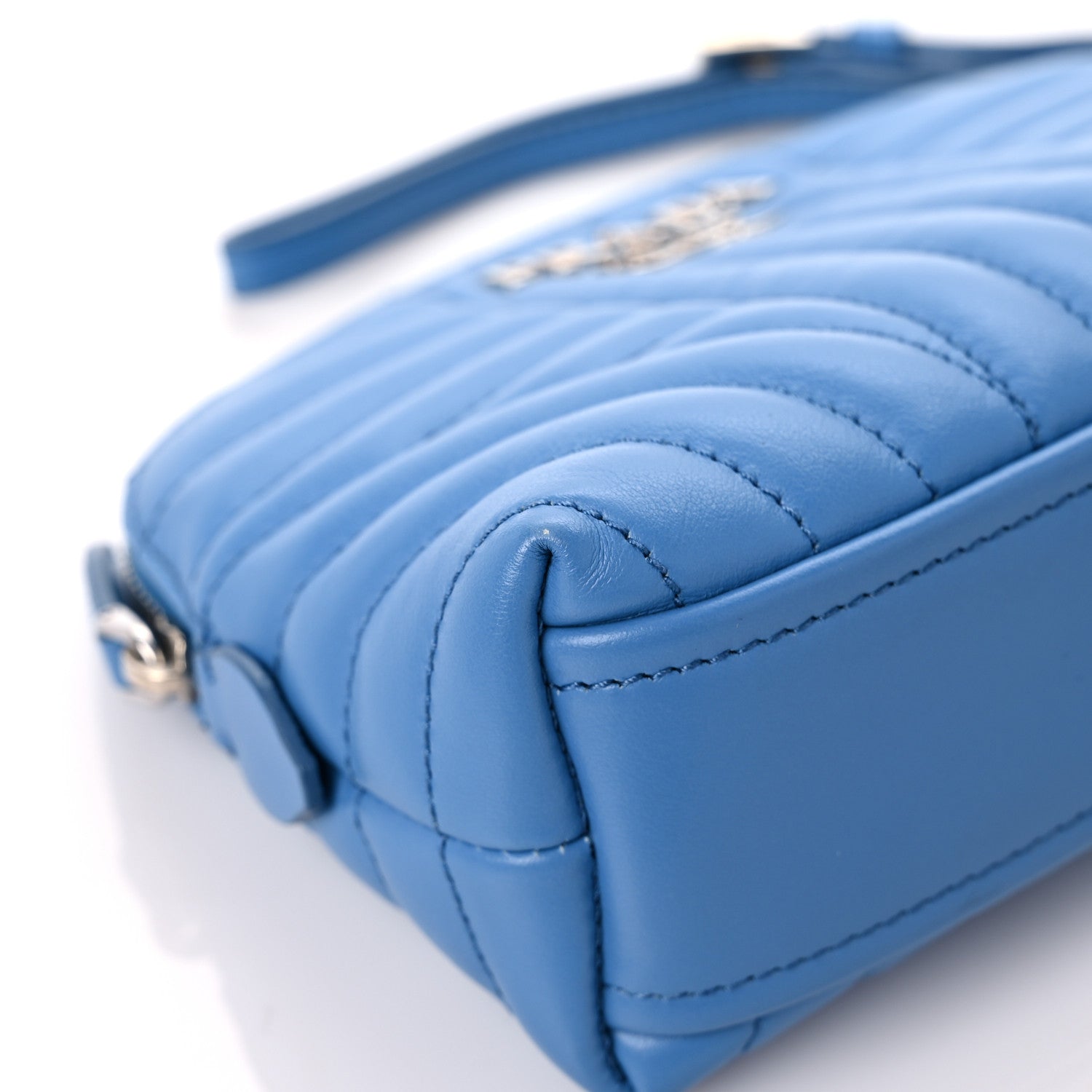 Prada Soft Calfskin Diagramme Wristlet Pouch Bag Astrale 7 of 11