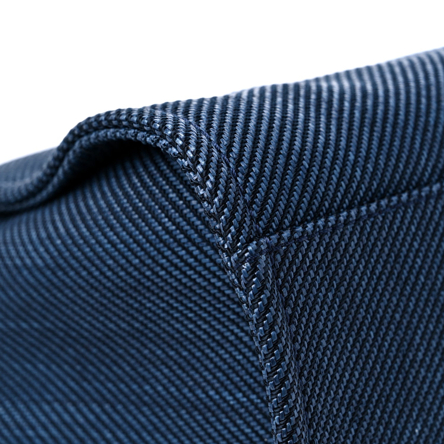 Chanel Mixed Fibers Calfskin Medium Deauville Tote Navy Blue 10 of 11