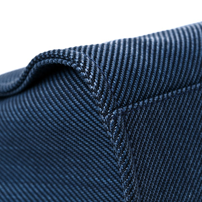 Chanel Mixed Fibers Calfskin Medium Deauville Tote Navy Blue 10 of 11