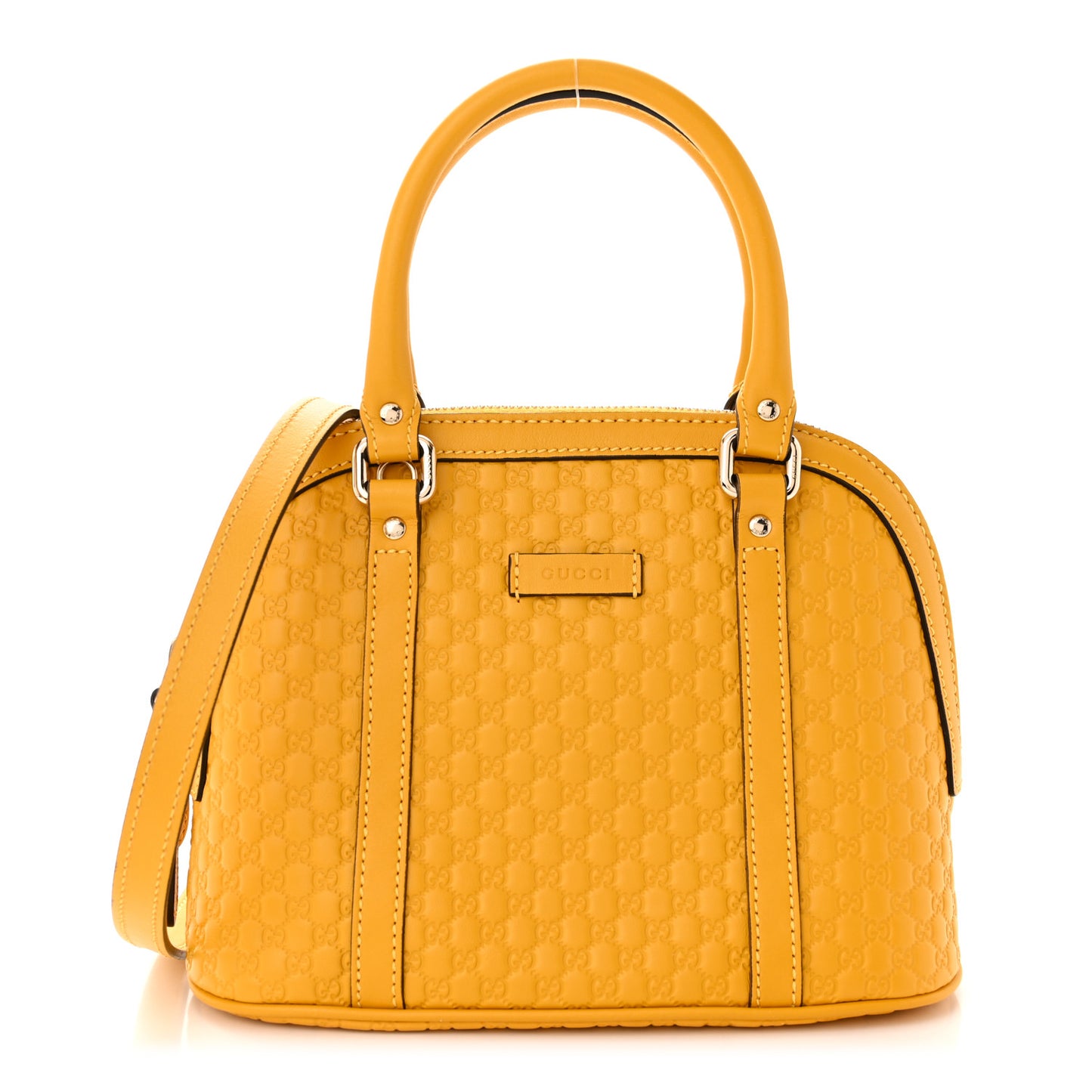 Soft Microguccissima Mini Dome Bag New Buttercup
