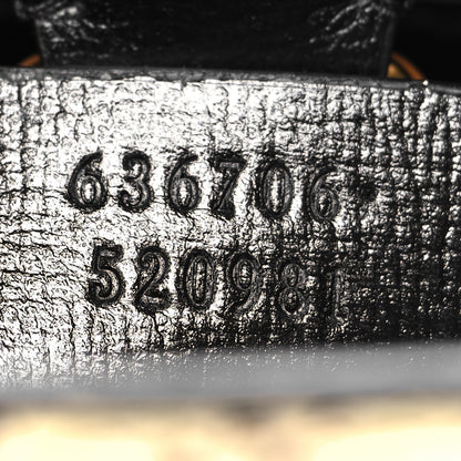 Gucci Snakeskin Calfskin Small Jackie 1961 Hobo Black Brown 8 of 11