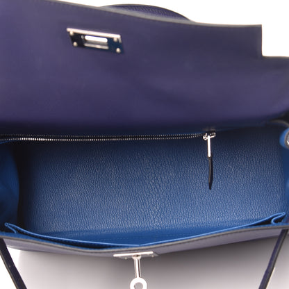 Hermes Evercolor Verso Kelly Retourne 28 Bleu Encre Bleu Zellige 7 of 41
