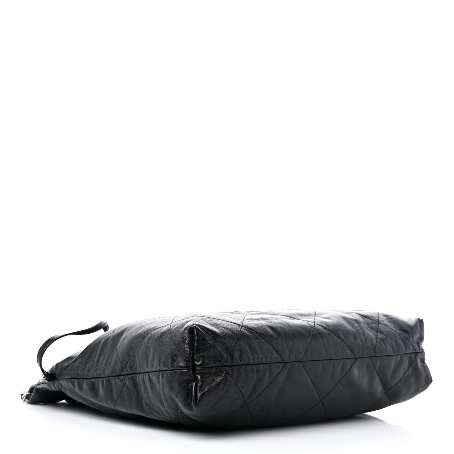 Shiny Calfskin Quilted Chanel 22 Black