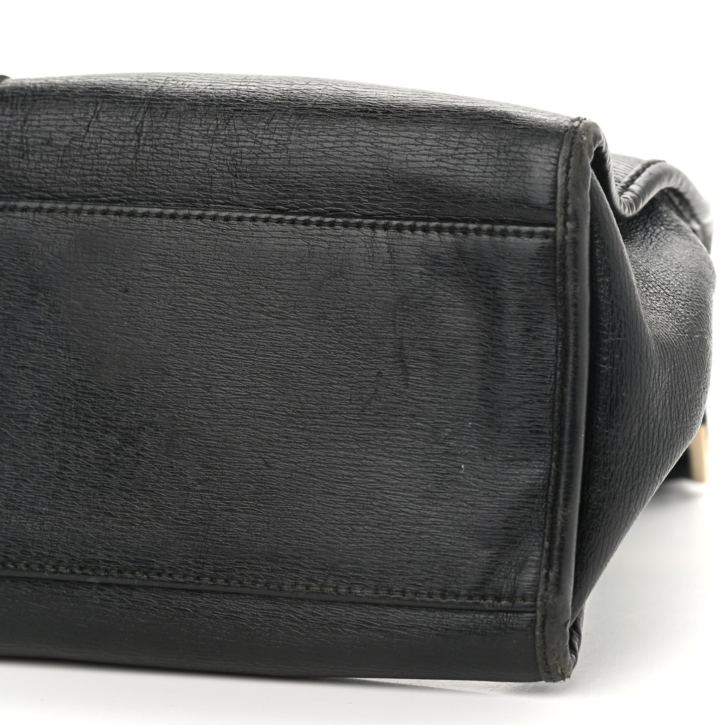 Calfskin Bardot Shoulder Bag Black