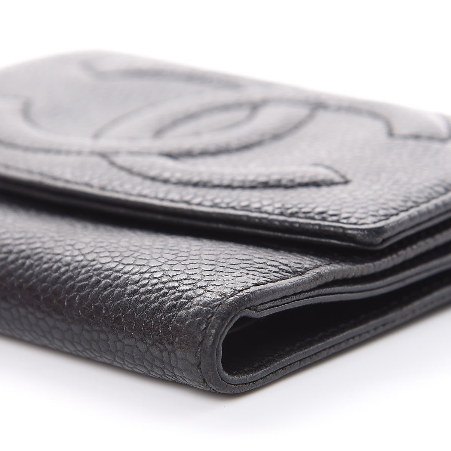 Chanel Caviar Timeless CC Compact Wallet Black 11 of 15