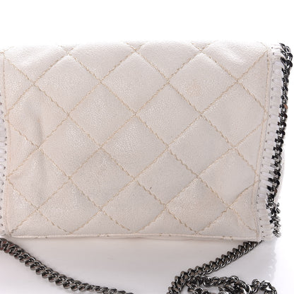 Stella McCartney Shaggy Deer Quilted Mini Falabella Fold Over Tote Chalk 17 of 17