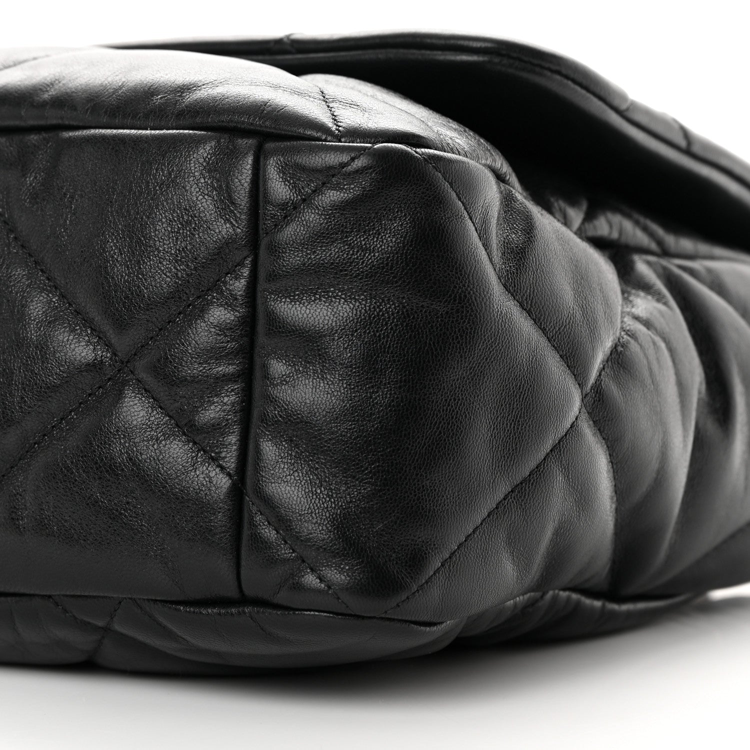 Chanel Goatskin Quilted Maxi Chanel 19 Flap Black 10 of 13