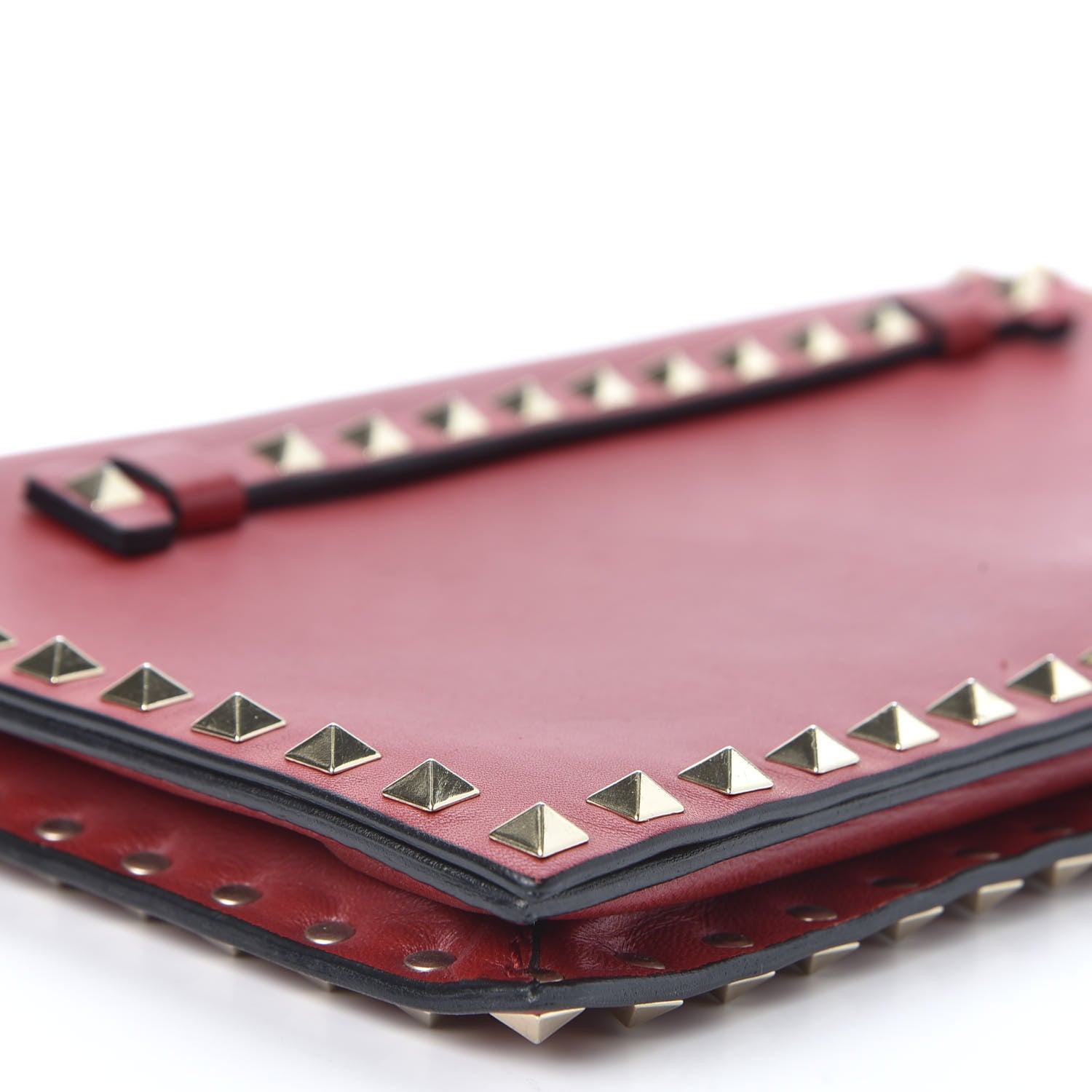 Valentino Garavani Nappa Rockstud Wristlet Clutch Rosso Valentino 5 of 8