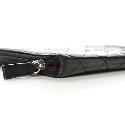 Chanel Calfskin Cambon Zip Around Organizer Wallet Black 14 of 16