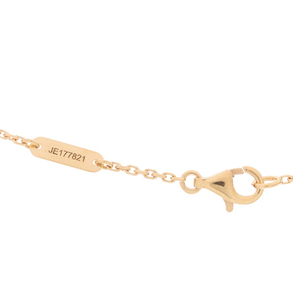 Van Cleef & Arpels 18K Rose Gold Diamond Grey Mother of Pearl Vintage Alhambra Pendant Necklace 4 of 6