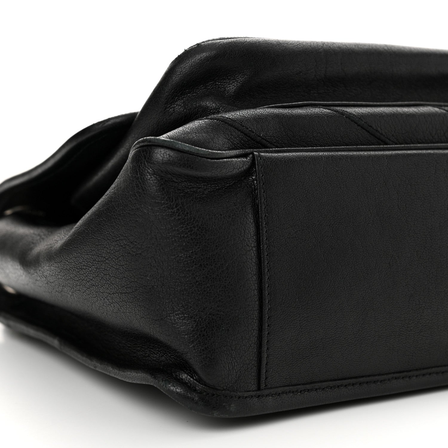 Saint Laurent Calfskin Matelasse Monogram Microstud Medium Niki Chain Satchel Black 9 of 11