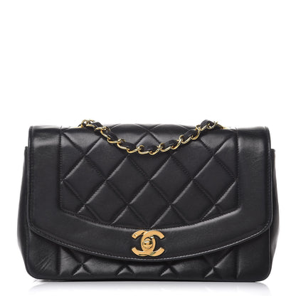 Chanel Lambskin Quilted Small Single Flap Black 1 of 12