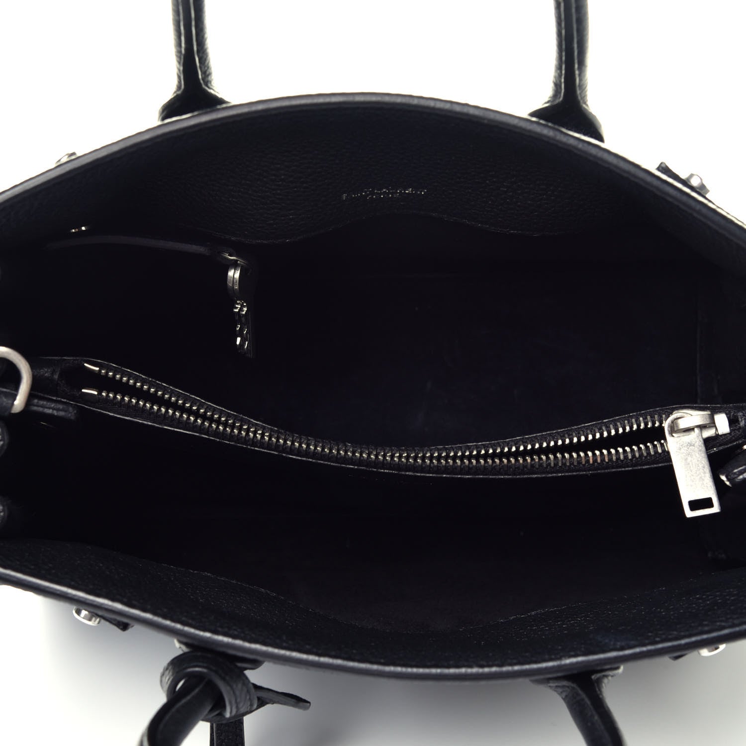 Saint Laurent Grained Calfskin Baby Sac De Jour Souple Black 5 of 9