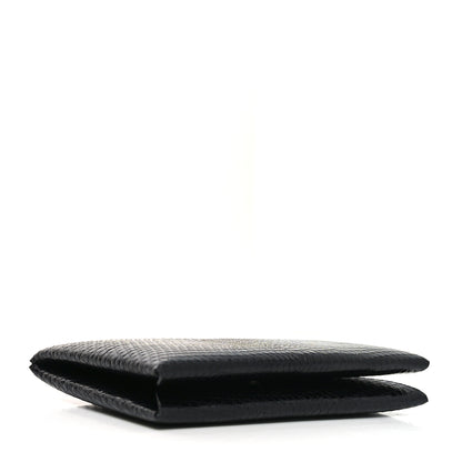 Hermes Lizard Calvi Card Case Black 4 of 8