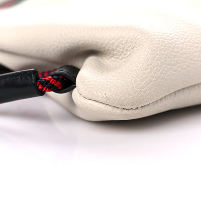 Gucci Calfskin Logo Drawstring Backpack Mystic White 9 of 16