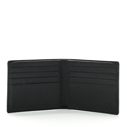 Gucci Calfskin Boar Effect GG Marmont Bi-Fold Wallet Black 5 of 8