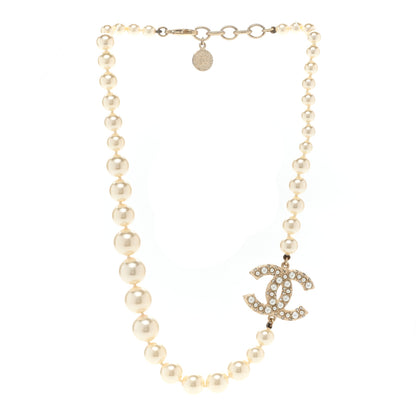 Chanel Pearl CC 100th Anniversary Necklace Light Gold 3 of 6