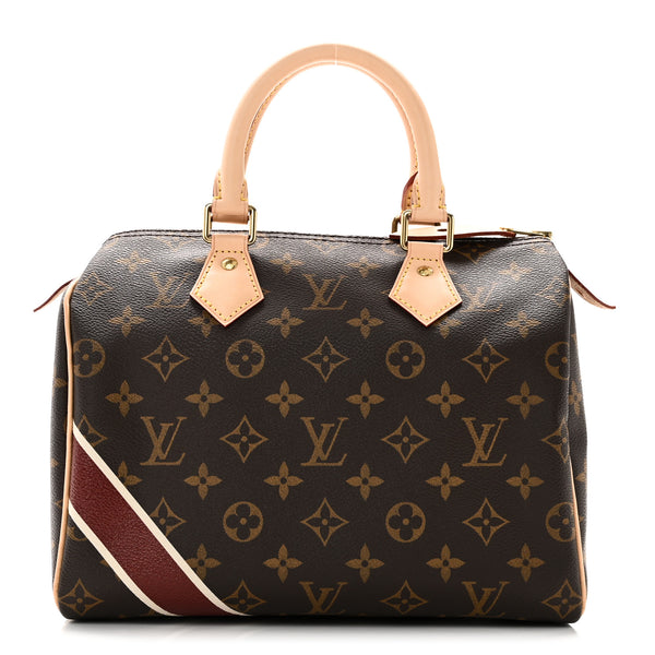 Louis Vuitton Monogram My LV Heritage Speedy 25 Burgundy Ivory
