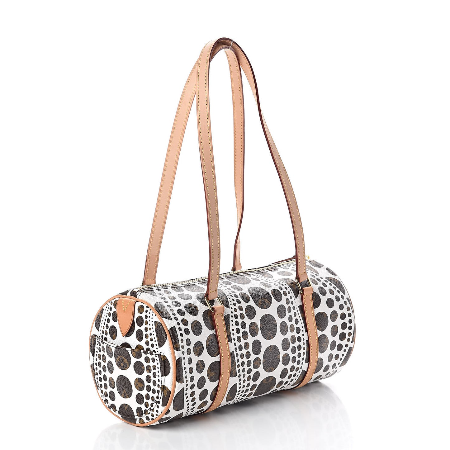 Monogram Kusama Pumpkin Dots Papillon 30 White